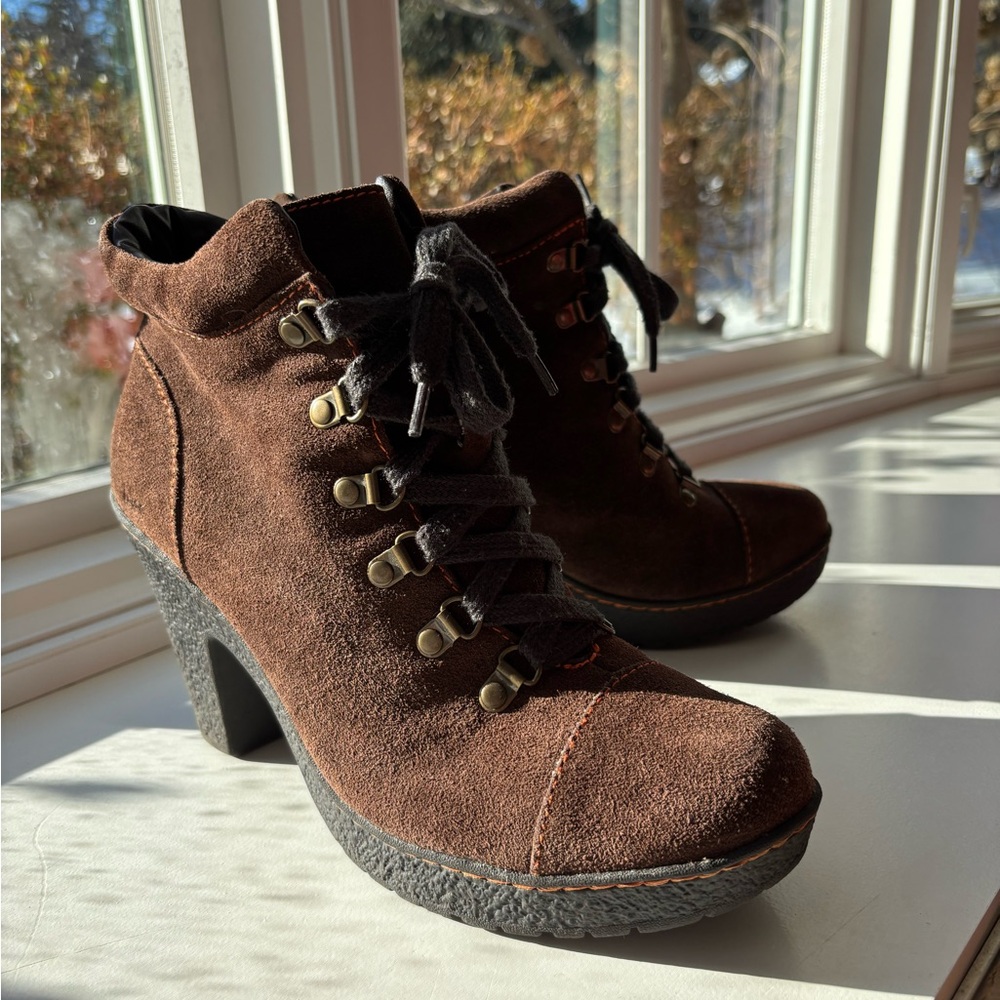 b.o.c. Dark Brown Lace Up Boots